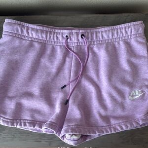 NWOT Nike Fleece Purple Athletic Shorts with Elastic Waistband💜